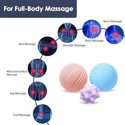 Silicone Massage Ball Set for Yoga and Myofascial Release - style: Silicone Massage Ball Set for yoga