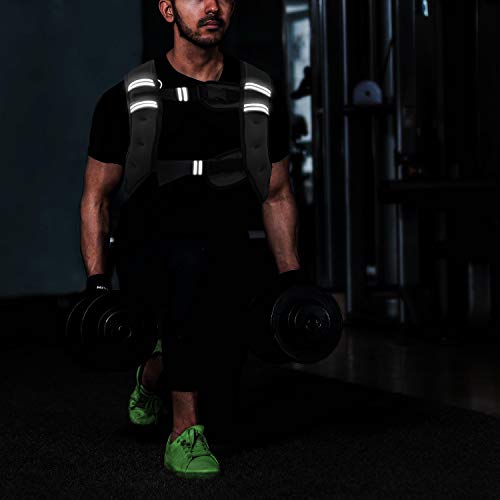 Weighted Vest Workout Equipment, 11lbs/18lbs Body Weight Vest for Men, Women, Strength Training, Running, Fitness, Muscle Building, Weight Loss, Weight lifting