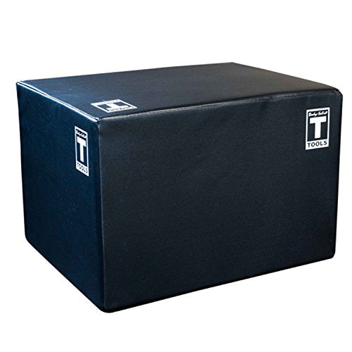 Body-Solid 3-Way Plyometric Box Set - Exercise, Jump, and Step Up Boxes for Training, Gym, Fitness, and Home Workouts - Foam, Adjustable, Soft, and Durable Plyo Boxes (20, 24, 30 Inch)