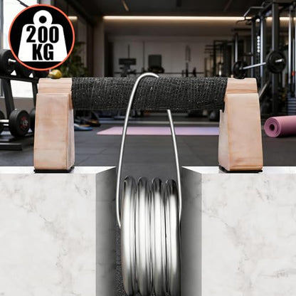 Wooden Fitness Equipment Parallettes Bars Push Up Bars & Calisthenics Bar Handstand Blocks and Pushup Handles for Men