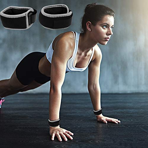 Pesas de Tobillo/Muñeca, Pesas de Puño de Mano de Brazo de Pierna Pequeña para Mujeres y Niños, Equipo de Ejercicio con Correas Ajustables para Gimnasio, Caminar, Trotar, Aeróbicos (1 Par)