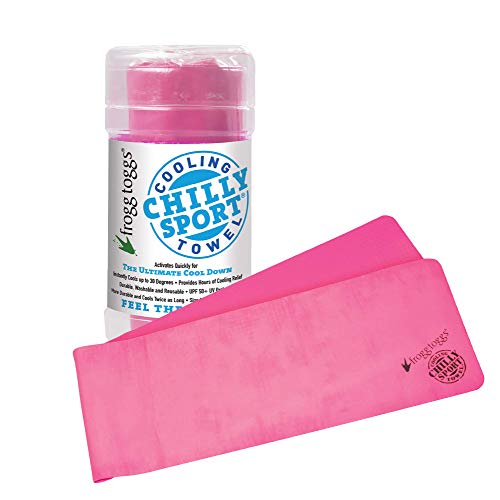 FROGG TOGGS Chilly Sport Cooling Neck Wrap & Head Band - color: Hot Pink, size: One Size