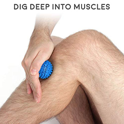 Body Back Foot Star® Massager Ball and Plantar Fasciitis Roller - Soothe Foot Stress, Discomfort, Aches, & Tightness (Pack of 2, Blue, 2-Inch) - style: Two-Pack