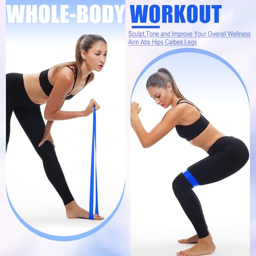 20 Pcs Resistance Bands Resistance Loop Exercise Bands Exercise Equipment Elastic Drap Ring for Women and Men Home Fitness, Gym, Yoga - color: Blue, size: 25-30 lbs