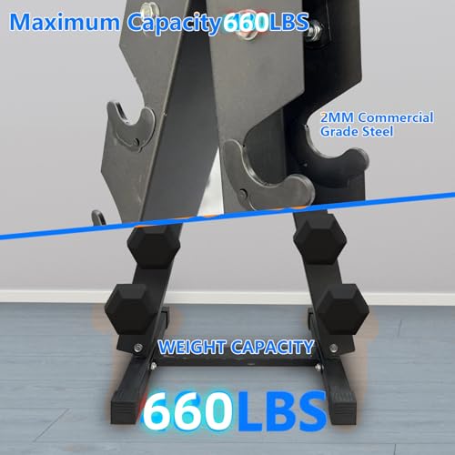 Dumbbell Rack Stand Only,A-Frame Dumbbell Weight Rack for Home Gym,Space Saving, Easy Assembly,6 Tier