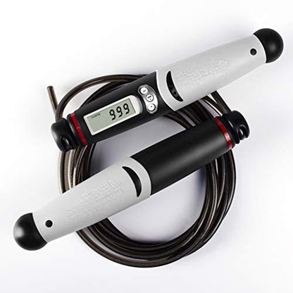 Jump Rope Digital Counter for Indoor/Outdoor Fitness Training Boxing Adjustable Calorie Skipping Workout for Women