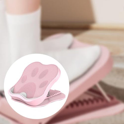 Stretching Board Gymnastics Training Equipment Folding Calf Board, Pink