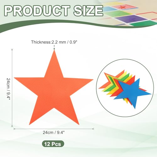 Spot Markers, Star Arrow Poly Spot Marker for Agility Training Floor Dots Non-Slip PE Equipment