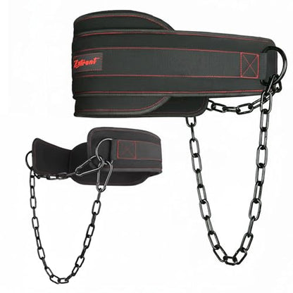 Weightlifting Dip Belt with Chain, Heavy Duty 550-650 lbs Capacity, for Dips and Pull-ups