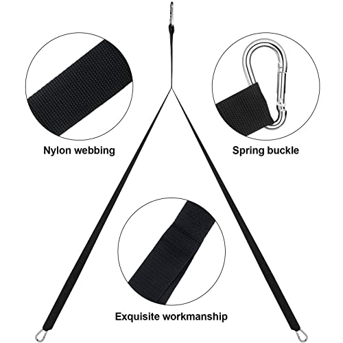 2 Pcs Strap for Weighted Sled Training Workout Equipment Nylon Sled Harness Pulling Belt Trainer Pulling Straps Allow 2 Point Attachment for Improving Speed Endurance Strength