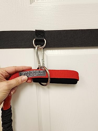 X-Over Door Anchor Strap for Resistance Bands - Home Workout Essentials - 3 Anchor Points for Muscle Isolation CrossOver Exercises - Body Conditioning - Portable & Nail-Free - Set of 2
