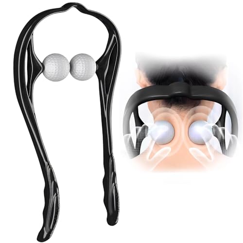 Neck Massager for Pain Relief Deep Tissue Self Trigger Point Shiatsu Shoulder & Back Massager for Neck, Shoulders, Legs, Home/Office Use