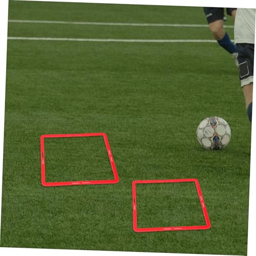 Toyvian 6pcs Agility Training Rings for Football Multi Function Speed Training Equipment Durable and Reusable Agility Rings for Site Drills Soccer Taekwondo and More