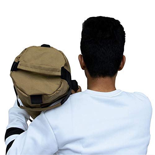 Weightlifting Training Sandbag Kettlebells Include 4pc Yoga Weight-Bearing Bags, Oxford Cloth Adjustable Weight Sandbag with Handles, Weightlifting Dumbbell for Home Training,Fitness,Yoga - color: Khaki