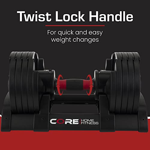 Core Fitness® Adjustable Dumbbell Weight Set by Affordable Dumbbells