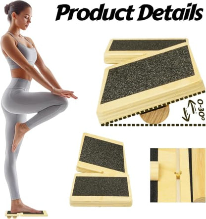 Ankle Foot Balance Board Trainer - Enhancer for Ankle Sprain Recovery Training, Balance and Stability Trainer for Daily Exercise, Wobble Board for Physical Therapy, Balance Training with Storage Bag