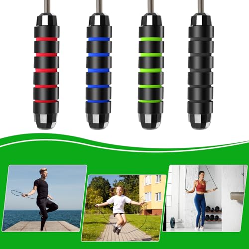 24 Pack Jump Ropes, Tangle-Free Speed Jumping Ropes with Foam Handles for Women Men, Adjustable Skipping Ropes for Fitness Workout Slim Body