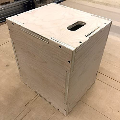 3 in 1 Plyometric Box: 12"x14"x16" Flatpack Puzzle Pieces