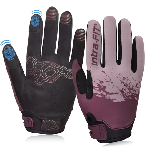 Cycling Gloves for Bike Riding Running MTB - color: Purple, size: Small