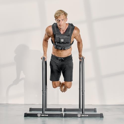 40 lb Weighted Vest for Men & Women - Adjustable 0-40 lb with 16 Iron Weight, Heavy-Duty for Calisthenics, Running and Walking - Compact 1000D Oxford - Weighted Vest with Removable Weights