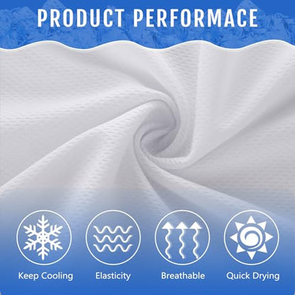 Hosuly 30 Pack Cooling Towels 40"x12" - color: White