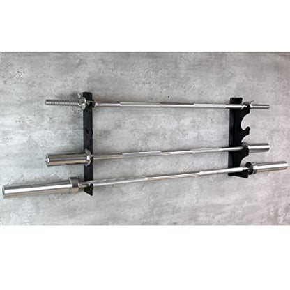 Barbell Rack Barbell Holder Wall Mount Barbell Storage Holder Olympic Bar Hanger for Home, Commercial, Garage Gym - color: Horizontal 4 Bars