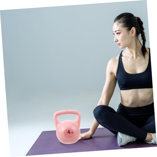 LIOOBO 4kg Soft Competition Kettlebells Weights Yoga Kettlebells for Home Fitness Equipment