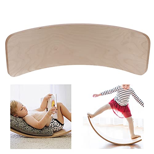 Wooden Toys, Multifunctional Wooden Balance Board Training Curved Rocker Board Fitness Accessory