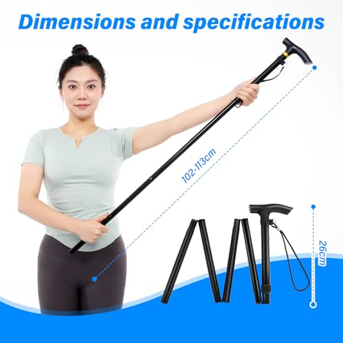 Foldable Shoulder Wand for Physical Therapy & Rotator Cuff Rehab - Lightweight, Portable & Long Enough - Exercise Equipment & Stretching Tool