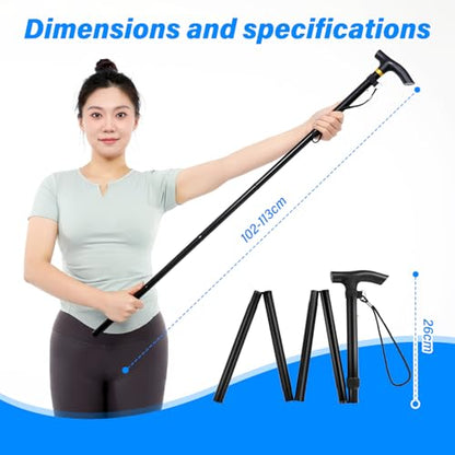 Foldable Shoulder Wand for Physical Therapy & Rotator Cuff Rehab - Lightweight, Portable & Long Enough - Exercise Equipment & Stretching Tool