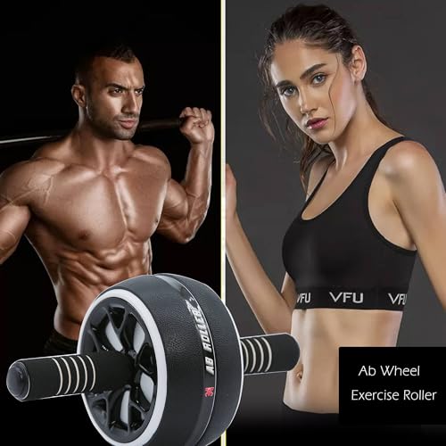 AB Wheel Roller, Exercise Abdominal Fitness Wheel, Work-out Strength-Training Roller, 12"W