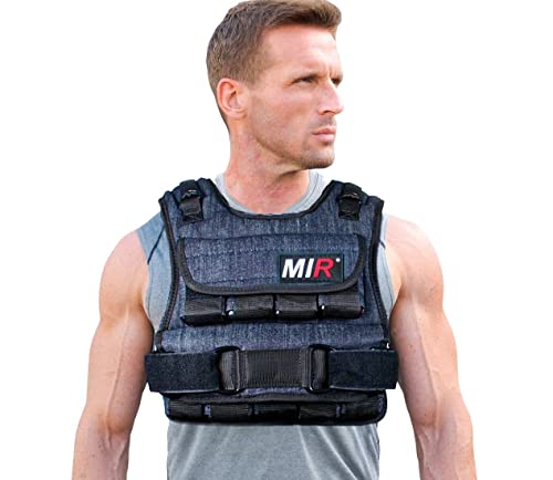 miR Air Flow Weighted Vest with Zipper Option 20lbs - 60lbs Solid Iron Weights Machine Washable. Workout Vest for Men and Women - size: 30lbs, style: Standard