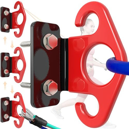 Resistance Band Wall Anchors, Wall Mounted Modular Hooking Platform, Workout Wall Mount Anchor, Training Anchor Mounted Hook Exercise Station for Home Gym Workouts,Yoga,Fitness,Strength Training