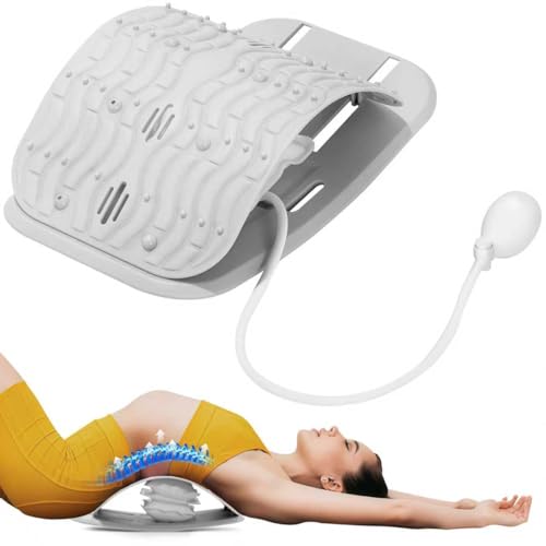 Back Stretcher for Lower Back Pain Relief, Lumbar Support Board - color: Gray