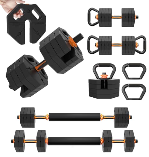 Adjustable Dumbbell Set 20LBS 30LBS 40LBS Weights Set for Men Women - style: 20 LBS