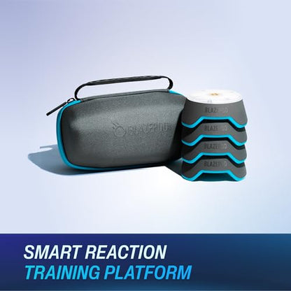 BlazePod Soccer Reaction Training Kit – 4 Smart Light Pods for Speed, Ball Control & Game IQ – Football Reflex Training for Players & Coaches – App Access Included