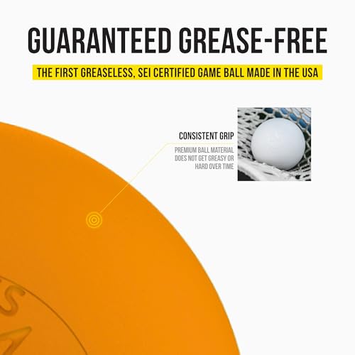 PEARL X Greaseless Lacrosse Balls by Guardian Innovations - Official Ball of NCAA Championships - Meets NOCSAE Standards and SEI/NCAA Certified
