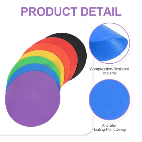 PATIKIL Spot Markers, Non-Slip Floor Agility Markers Flat - color: Blue