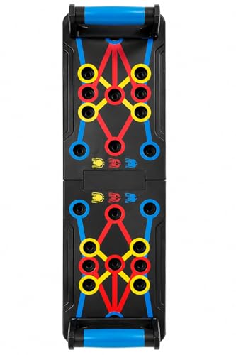 15-in-1 Push Up Board with Handles – Foldable Pushup Bar for Home Gym, 600 lb Capacity, Portable Strength Training Equipment for Men & Women, Targets Chest, Shoulders, Triceps, Arms, Abs & Core