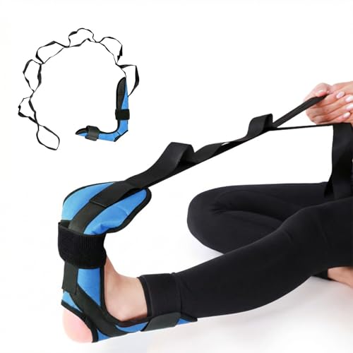 Yoga Straps For Stretching, Adjustable Ankle Foot Stretch Strap With Loops, Multi Loop Yoga Belt For Men Women