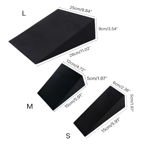 Yoga Bricks,Professional Foams Wedges Calf Stretcher Foams Stretch Slants Board Foot Stretch Wedges Block for Homes Exercise