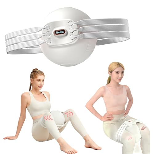 Hip Abductor and Adductor Training Ball for Women, Inner and Outer Thigh and Glute Workout Ball for Home Gym, Fit for Pelvic Floor Muscle Recovering - color: Grey