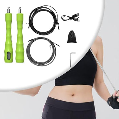 Speed Skipping Rope, Digital Counting, Non-Slip Handle with Counter, Comfortable Grip, Aerobic Exercises
