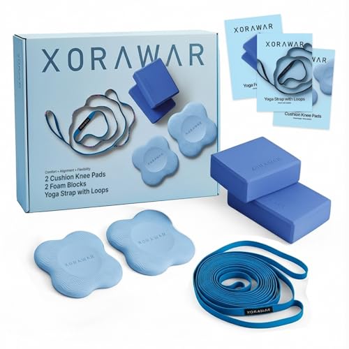 Pilates Set, at Home Pilates Set (Yoga Blocks, Cushion Pads, Yoga Strap)
