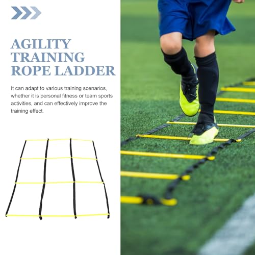 Totority Foldable Agility Ladder for Football and Soccer Training Multifunctional Speed Ladder with Sturdy Rungs for Agility and Footwork Drills in Sports Fitness