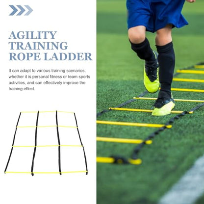 Totority Foldable Agility Ladder for Football and Soccer Training Multifunctional Speed Ladder with Sturdy Rungs for Agility and Footwork Drills in Sports Fitness