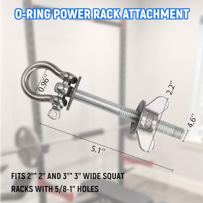 Band Pegs for Power Rack, Power Rack Attachments for Resistance Bands, O-Ring Attachment for Power Rack, Do Allkinds of Resistance-Band Workouts with Powerrack (2 Pack)