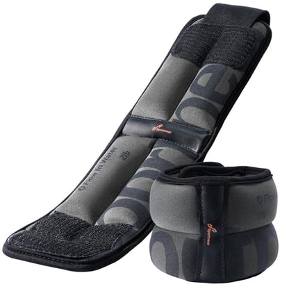 Sportneer Ankle Weights for Men Women Strength Training, 4/10 lbs Pair Leg Weights Set Comfortable and Soft Perfect for Dancing Running Walking Fitness Workout