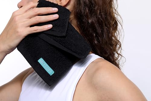 Eco Friendly Mini Gym Towels Accessories for Working Out - Sweat Towels for Gym, Fitness, Sports - Soft & Absorbent Cotton - No Synthetic Microfibers or Plastics - 3 Piece Exercise Towel Set