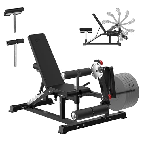 Finer Form GLX Adjustable Weight Bench with Leg Extension and Curl Machine